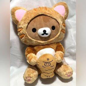 Cute Tan and Cream Stuffed Bear Toy